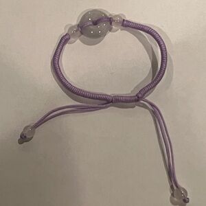 The Real Jade Purple Braided Bracelet